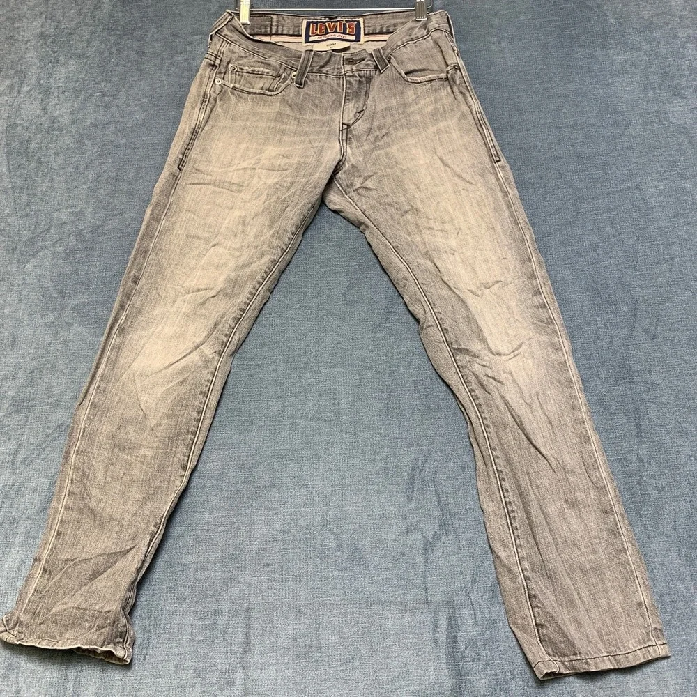 Levi's 511 Skinny Jeans Mens 30x30 Gray Denim Medium Wash Casual 5-Pockets